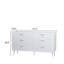 Commode double 6 tiroirs H 47,2 po Hoschton-67983092