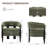 Barrel Upholstered Armchair-428562012