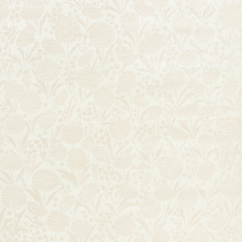 Chrysanthemum Sisal Wallpaper, Blush