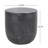 Matte Black Lightweight Concrete Indoor Table, 15.35" W X D 15.73" H, For Home Decor Side Table & Outdoor, Black, 15.35"X15.35"X15.73", Easy To Clean And