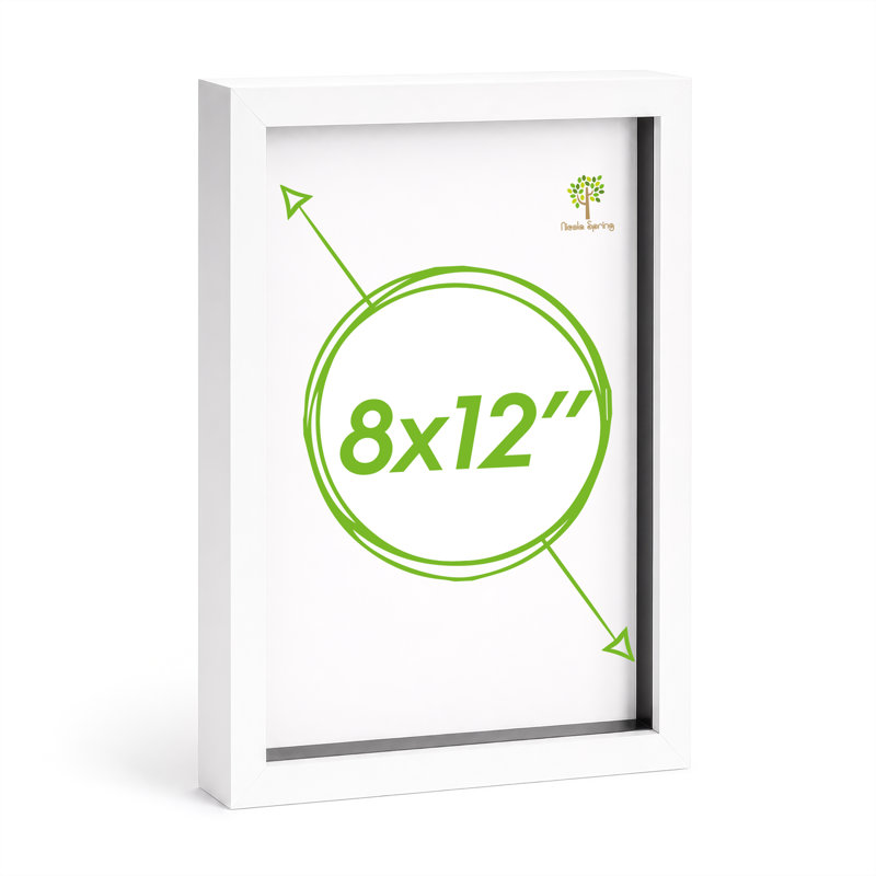 Shadow Box Picture Frame, 32cm H x 23.3cm W x 3.5cm D, White