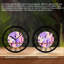 Horloge murale ronde en fer 10 po avec mouvement à quartz silencieux, chiffres romains, impression UV-740334154