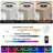 Smart Black Ceiling Fan With RGB Color-Changing LED Light, Dimmable, App And Remote Control