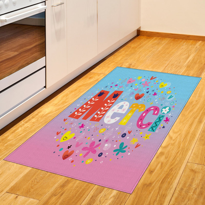 Tapis décoratif en fibres de polyester à haute densité Paris, Rectangle 2 pi 7 po x 5 pi