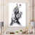 Toile blanche avec cadre photo