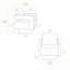 Fauteuil d'appoint 29,13 po 29 po