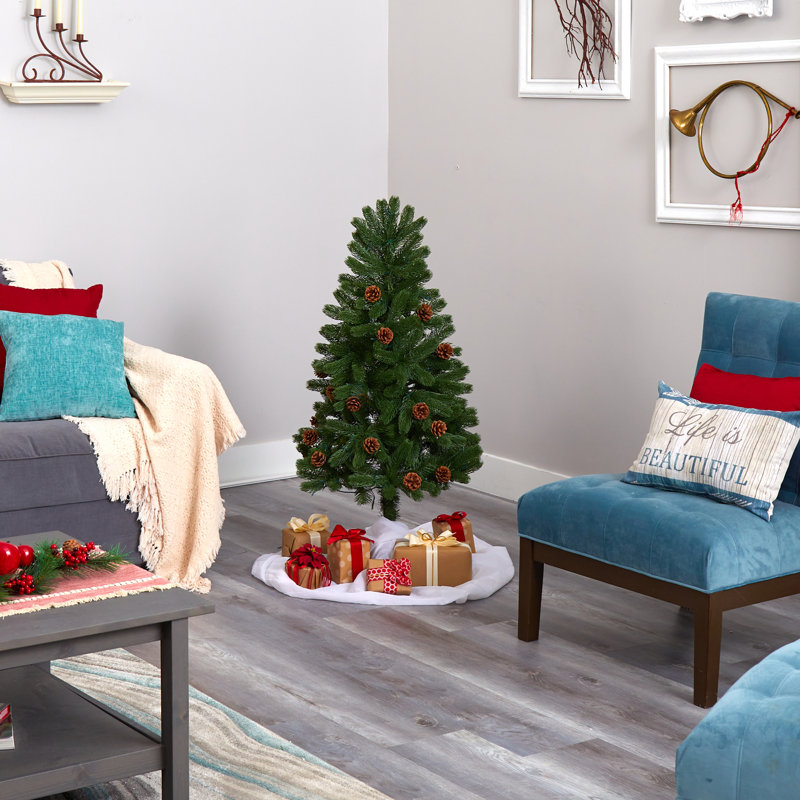 Lighted Artificial Spruce Christmas Tree, 5' H