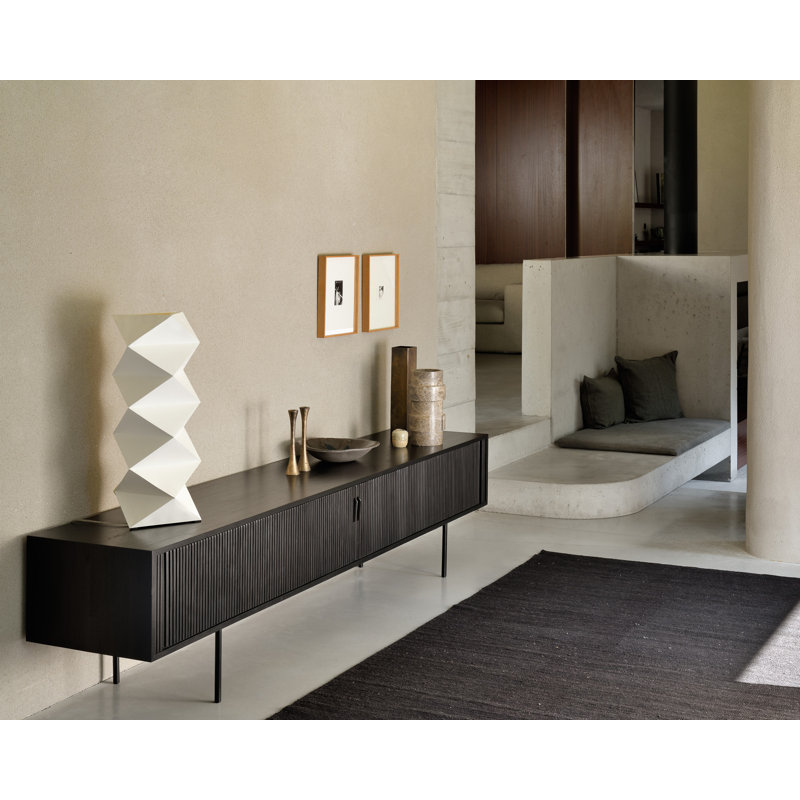 Roller Max Solid Wood TV Stand