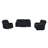 U6026 Black Pu 72a Glider Recliner With Led-1582454927