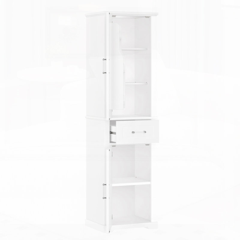 Bathroom Storage Cabinet, White