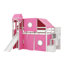Lit mezzanine simple spacieux comprenant une tente ludique et une tour