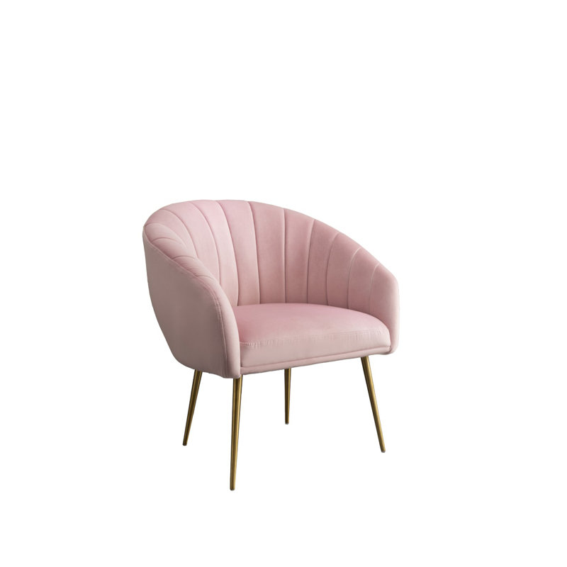 Jaylynn Upholstered Accent Chair, Pink