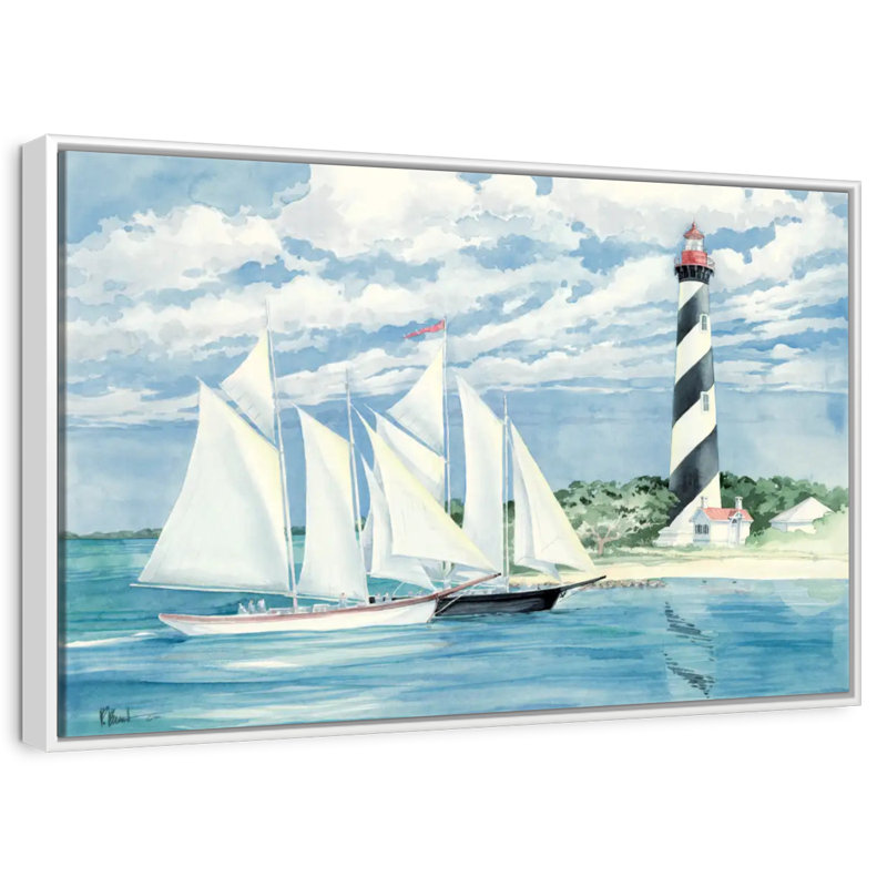 Passer la lumière, Cadre flottant blanc, 31 po x 21 po