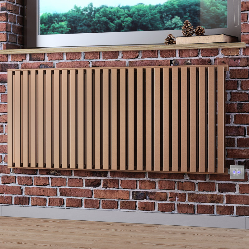 Nemo Electric Radiator, 53cm H x 118.5cm W, Copper