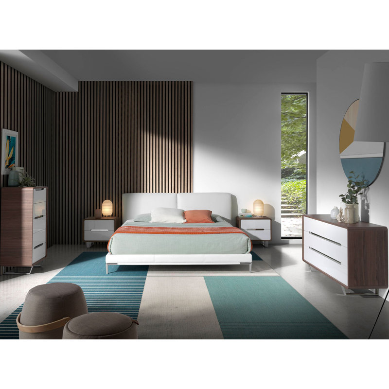 55cm W Manufactured Wood Bedside Table