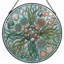 Panneau de fenêtre en verre coloré Seashell Seaweed, 7,8 heures-313530000