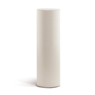 White Ripped MDF Column
