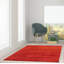 Tapis décoratif de laine carrée rouge 5 pi de conception unique en laine noué à la main de conception unique Ayviana New Age