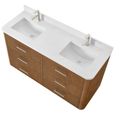 Ensemble de meuble-lavabo double 60 po Francesco