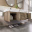 Meuble-lavabo mural double 59 po avec plateau en acrylique renforcé Gainesville-327625055