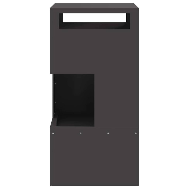 Modern Outdoor Fire Pit, Black