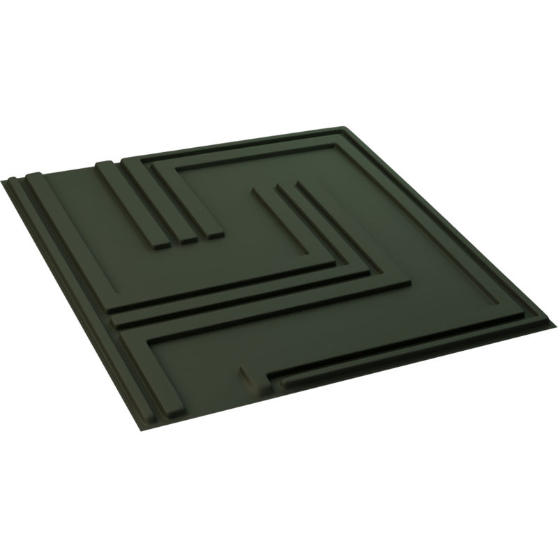 Falkirk Ross 19.7" x 19.7" Wall Panelling, UltraCover Satin Hunt Club Green