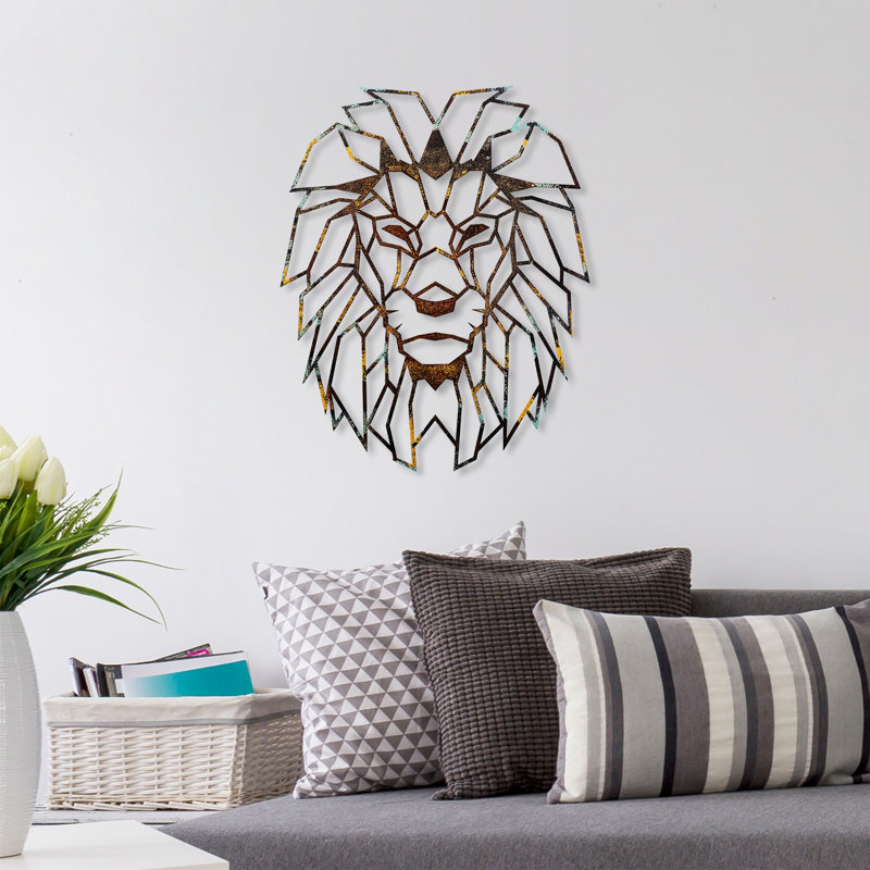 Hand-Painted Decorative Metal Wall Accessory, 15.7 x 19.7 inches | 100% Metal, Thickness: 0.06 inches | Unique Color Tones & Textures, Perfect for Home Decor & Art Enthusiasts | Lightweight at 1.6 lbs