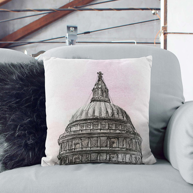 Square Throw Cushion, 55cm H x 55cm W x 20cm D