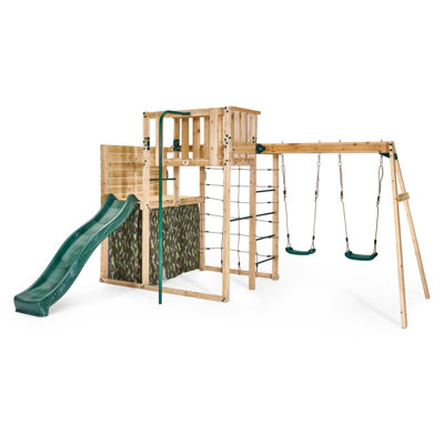 Plum® Climbing Cube XL avec double balançoire [Vert]