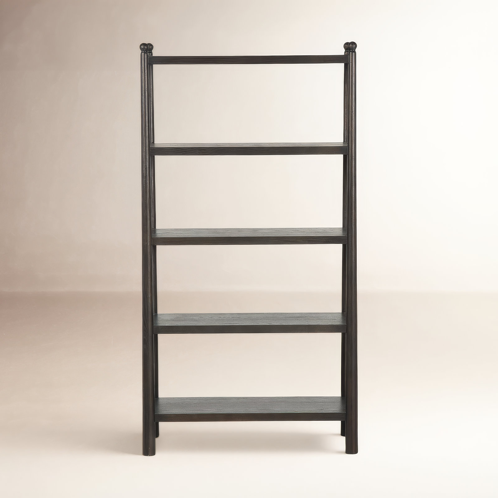 Vitaliano 39" Bookcase, Distressed Black Oak
