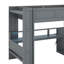 Lit mezzanine pleine grandeur avec bureau, lit mezzanine en bois avec ports USB, lumières DEL, lit mezzanine avec tablettes multi-rangements