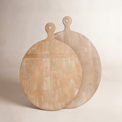 Jana 2 Piece Rubberwood Cutting Board Set