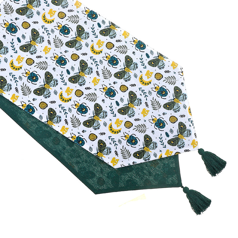 Ih Casadecor Geometric Cotton Table Runner