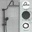 Pomme de douche 5 fonctions 10 po-64744706