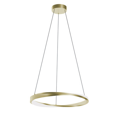 Oberon 24'' LED Pendant - Light Antique Brass