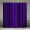 Rideau de douche mauve à rayures - motif de salle de bain moderne