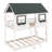 Twin Over Twin Bunk Bed Wood Bed With Roof-422348510