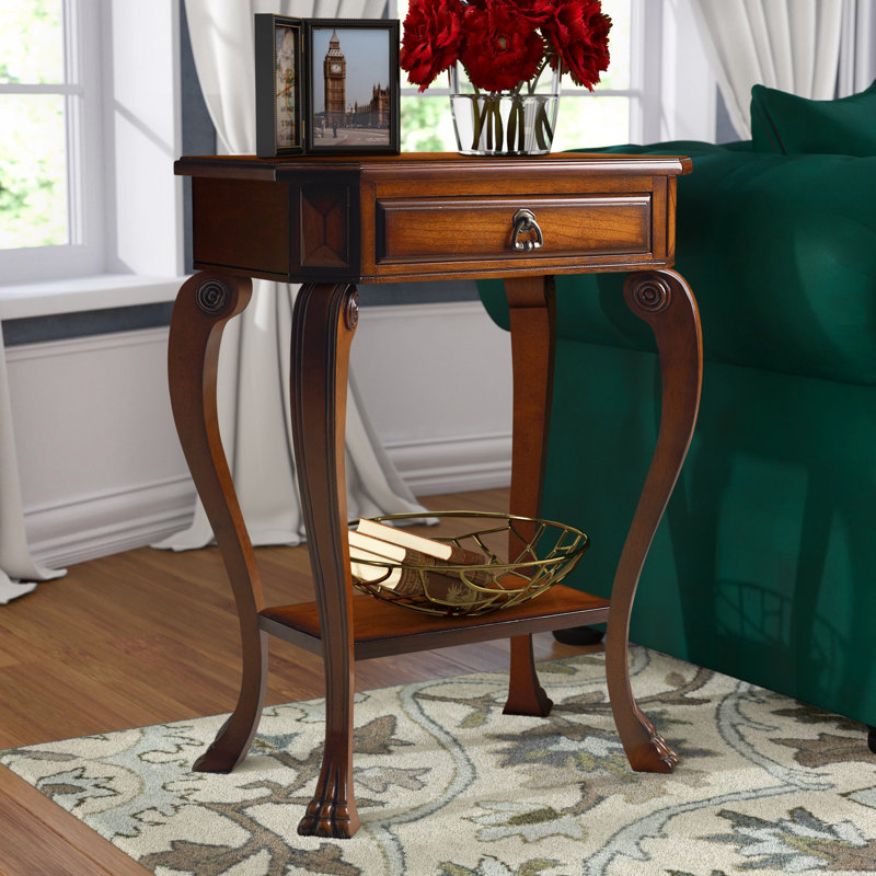 Sumter 1-Drawer Rectangular Nightstand, Olive Ash Burl