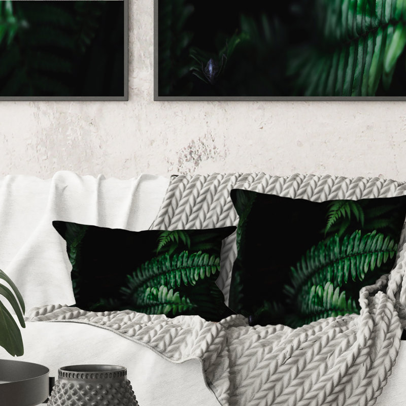 Coussin Tropical Summer Green Leaf With Sunlight - Tropical
