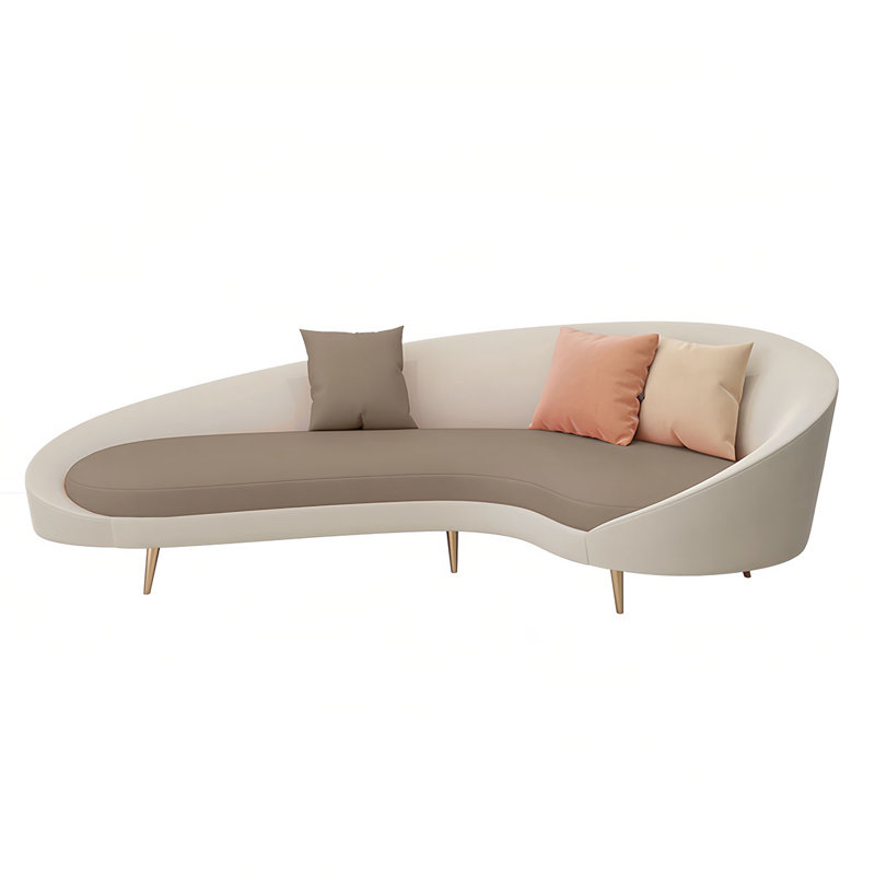 Light luxury simple beauty salon office arc sofa