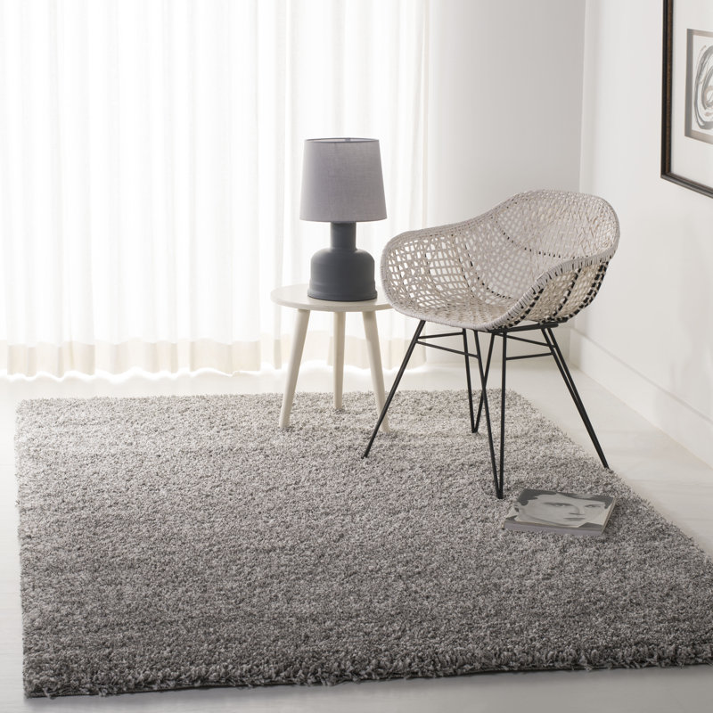 Assiya Shag Performance Solid Color Rug, Rectangle 9' x 12'