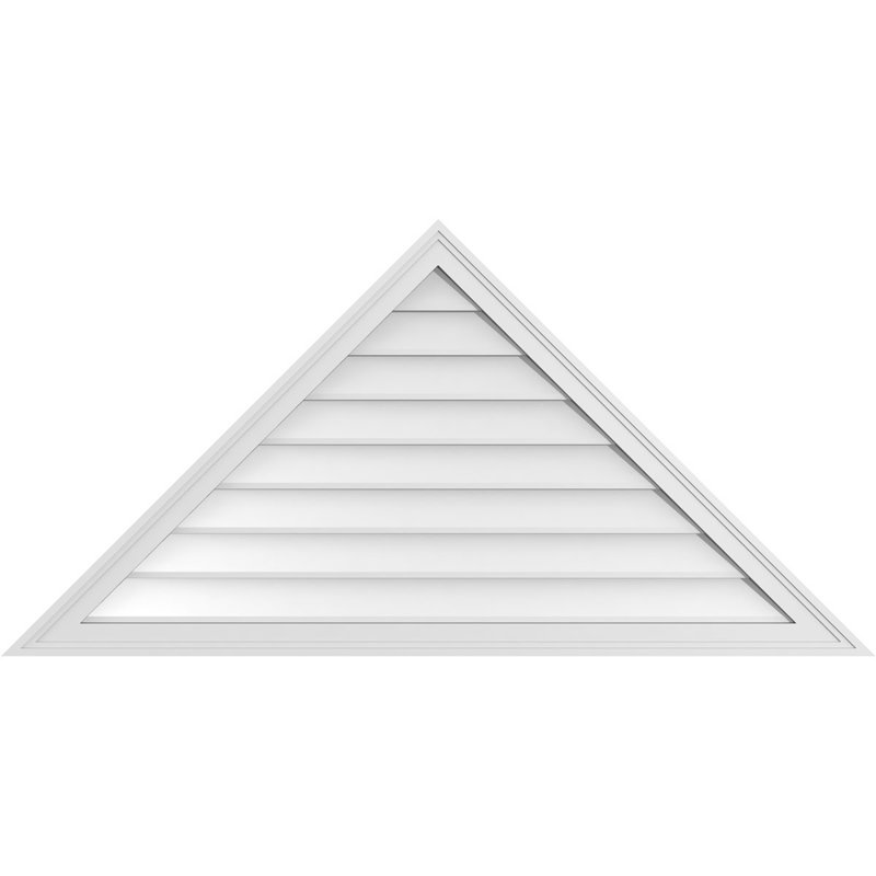 Ventilateur à pignon en uréthane non fonctionnel à fixation triangulaire brun clair 12/12, H 27 po x l 54 po x P 1,5 po