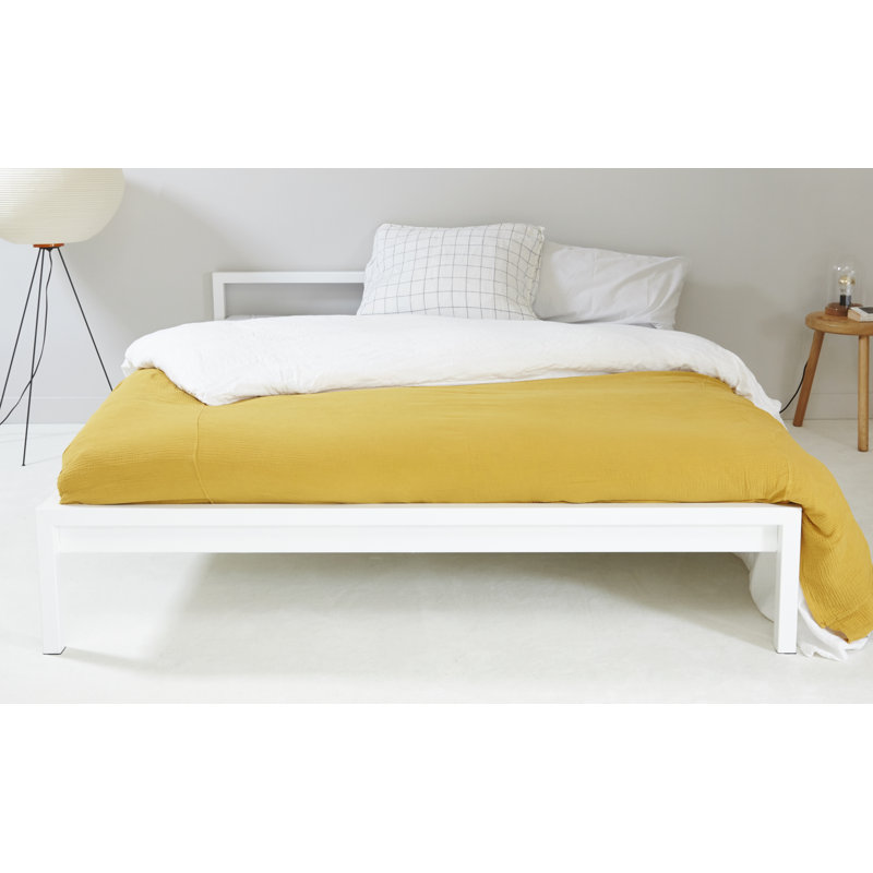 Seddon Bed, European Kingsize (160 x 200 cm), White