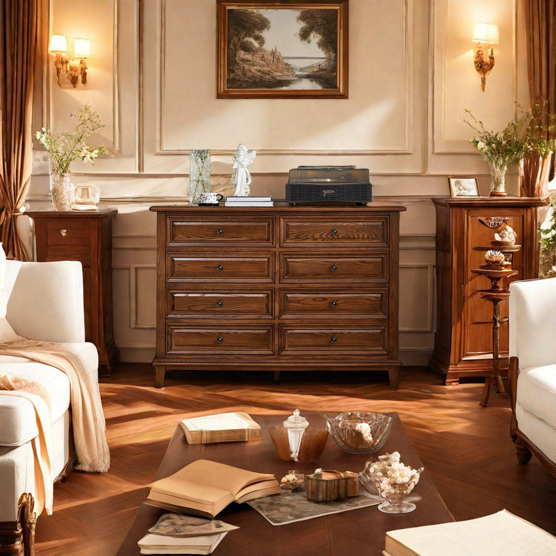 Commode d'appoint en bois massif Simple