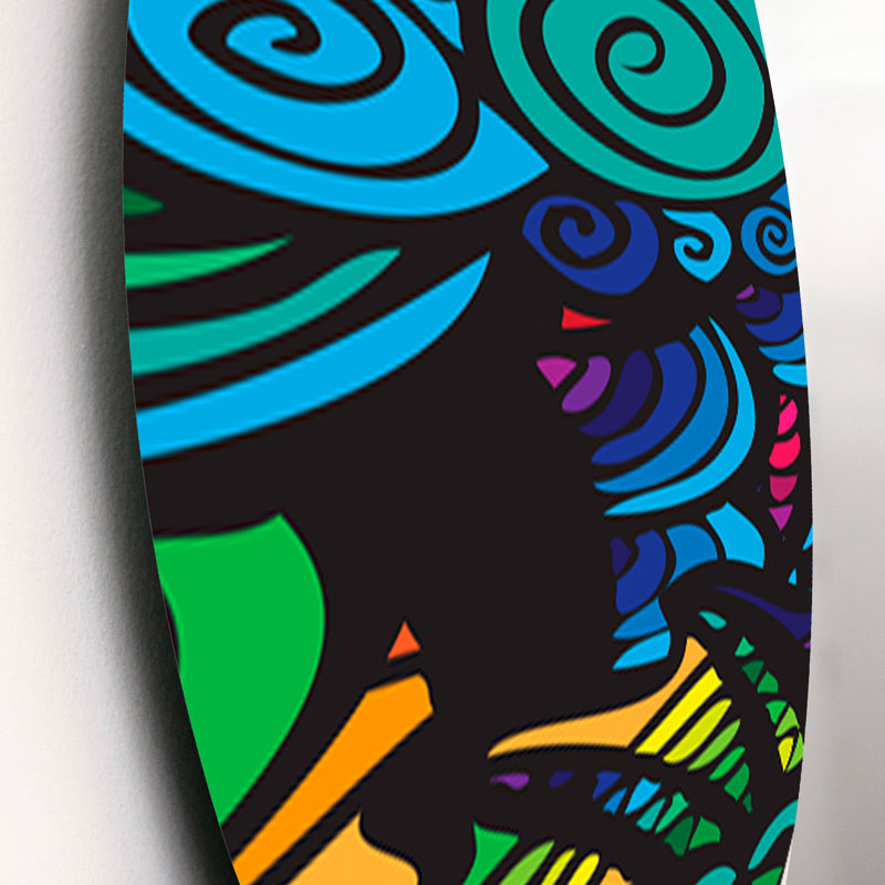Abstract Wall Decor on Metal