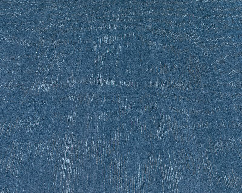 Moire Area Rug in Blue