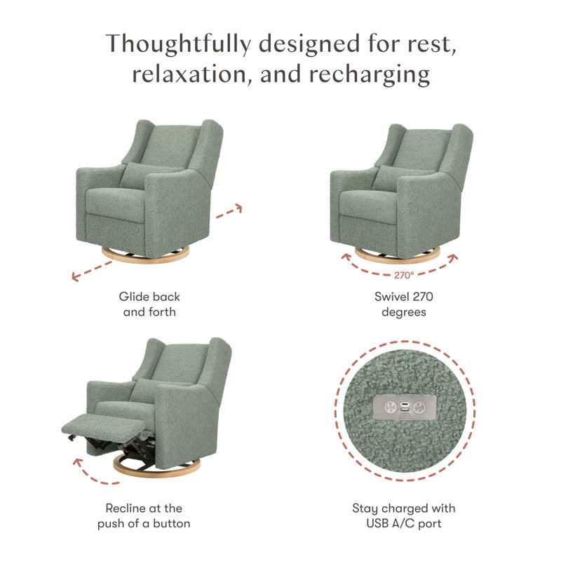 Kiwi Electronic Swivel Reclining Glider