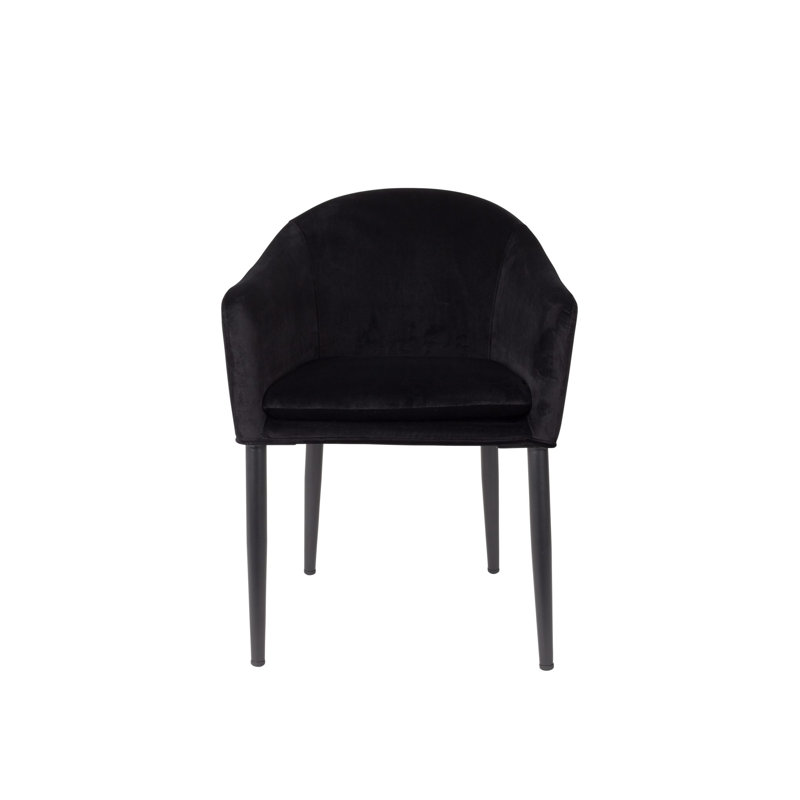 Catelyn Armchair, Black Velvet