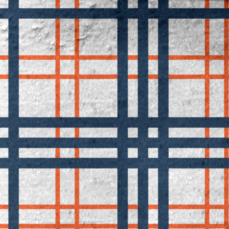 Serviette de plage de luxe Denver, Blanc / orange / bleu, Microfibre