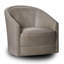 Samantha Leather Swivel Accent Chair-692547300